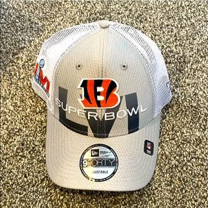 🔥New Era 9FORTY Cincinnati Bengals Hat Cap Super Bowl LVI (56) Snapback Trucker